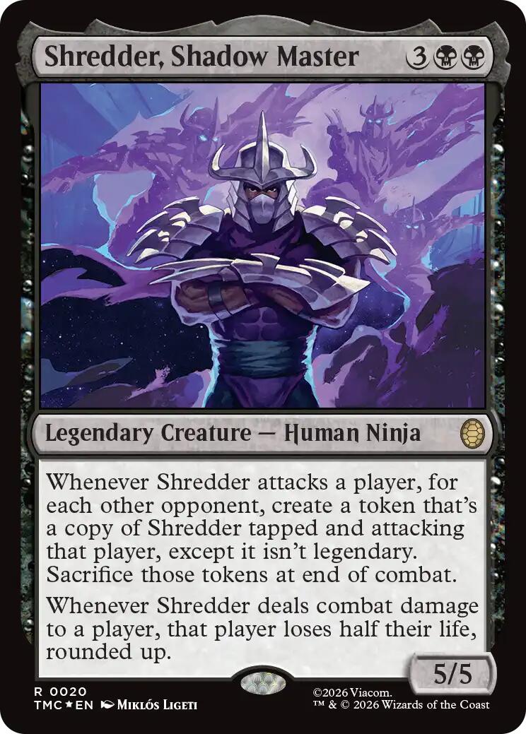 Shredder, Shadow Master (Surge Foil) [Teenage Mutant Ninja Turtles Commander] | Game Master's Emporium (The New GME)