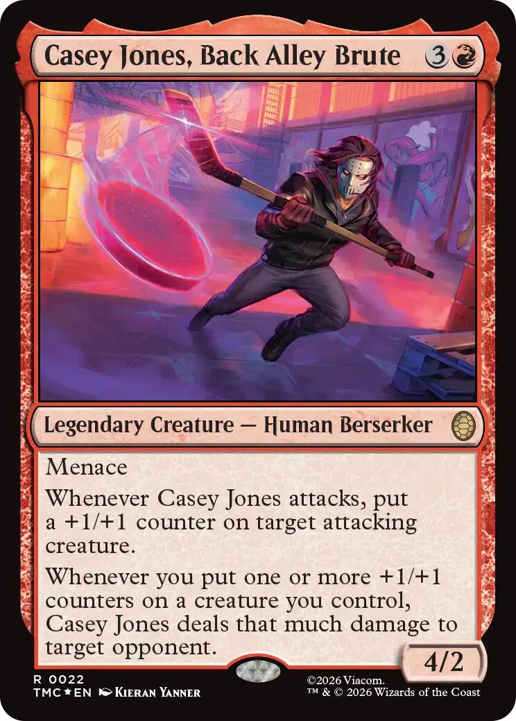 Casey Jones, Back Alley Brute (Surge Foil) [Teenage Mutant Ninja Turtles Commander] | Game Master's Emporium (The New GME)
