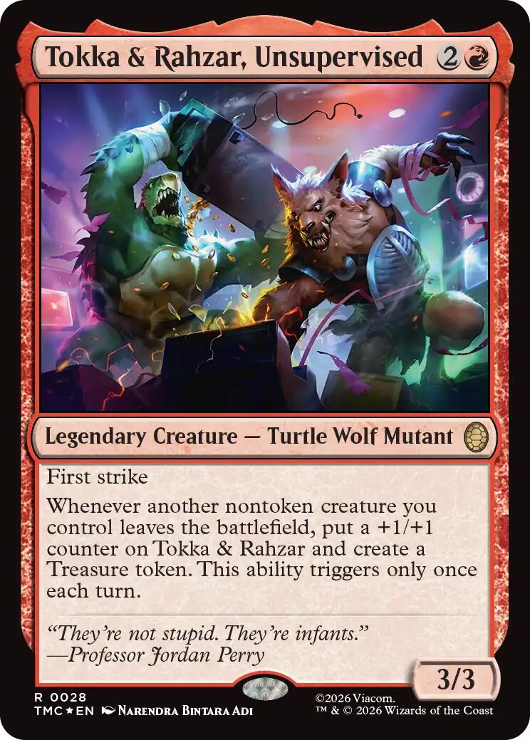 Tokka & Rahzar, Unsupervised (Surge Foil) [Teenage Mutant Ninja Turtles Commander] | Game Master's Emporium (The New GME)