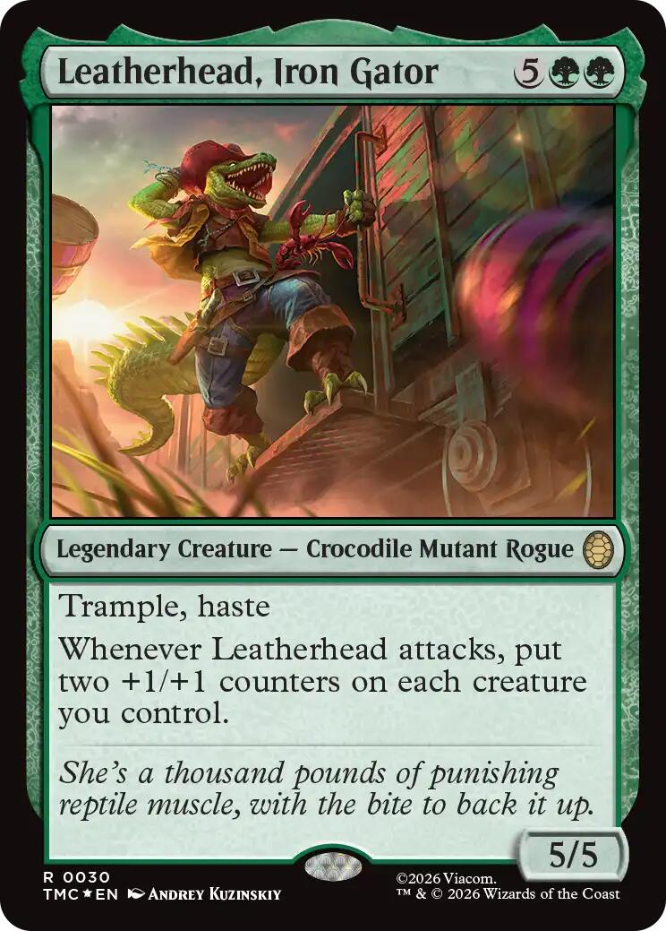 Leatherhead, Iron Gator (Surge Foil) [Teenage Mutant Ninja Turtles Commander] | Game Master's Emporium (The New GME)