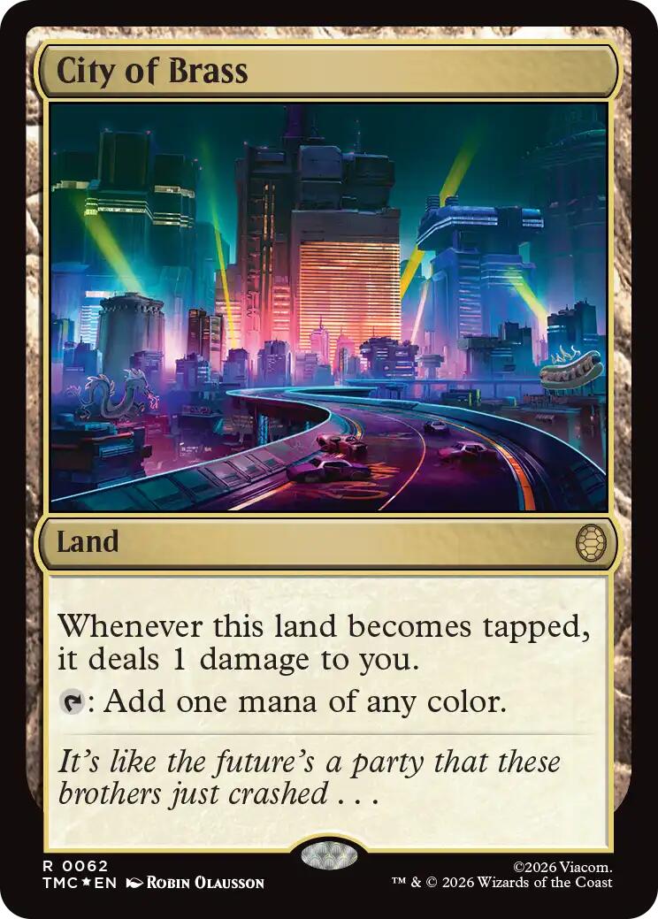 City of Brass (Surge Foil) [Teenage Mutant Ninja Turtles Commander] | Game Master's Emporium (The New GME)