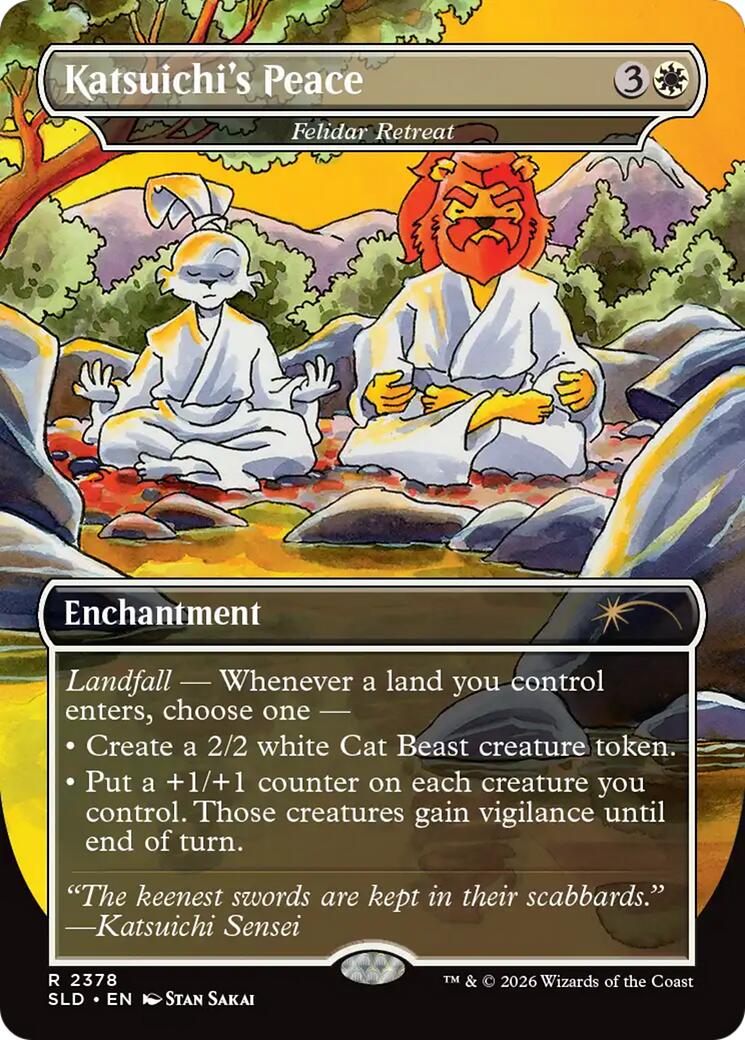 Katsuichi's Peace - Felidar Retreat [Secret Lair Drop Series] | Game Master's Emporium (The New GME)
