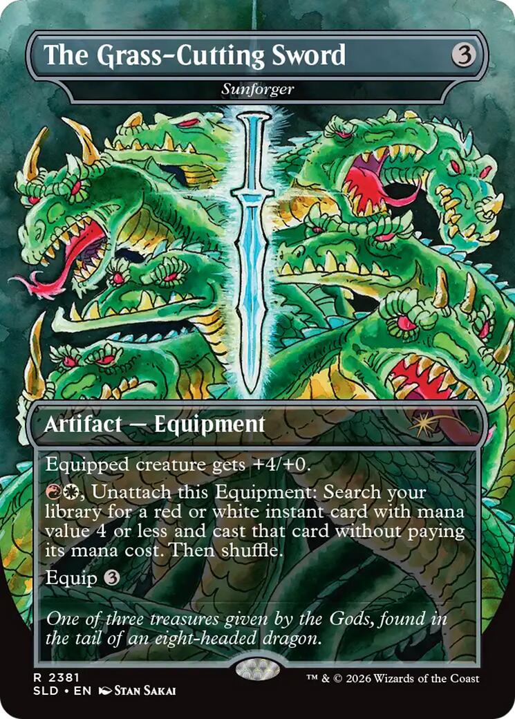 The Grass-Cutting Sword - Sunforger [Secret Lair Drop Series] | Game Master's Emporium (The New GME)