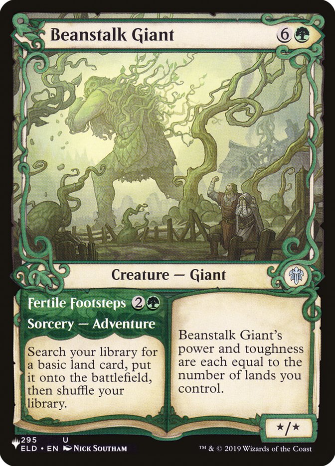 Beanstalk Giant // Fertile Footsteps (Showcase) [The List] | Game Master's Emporium (The New GME)
