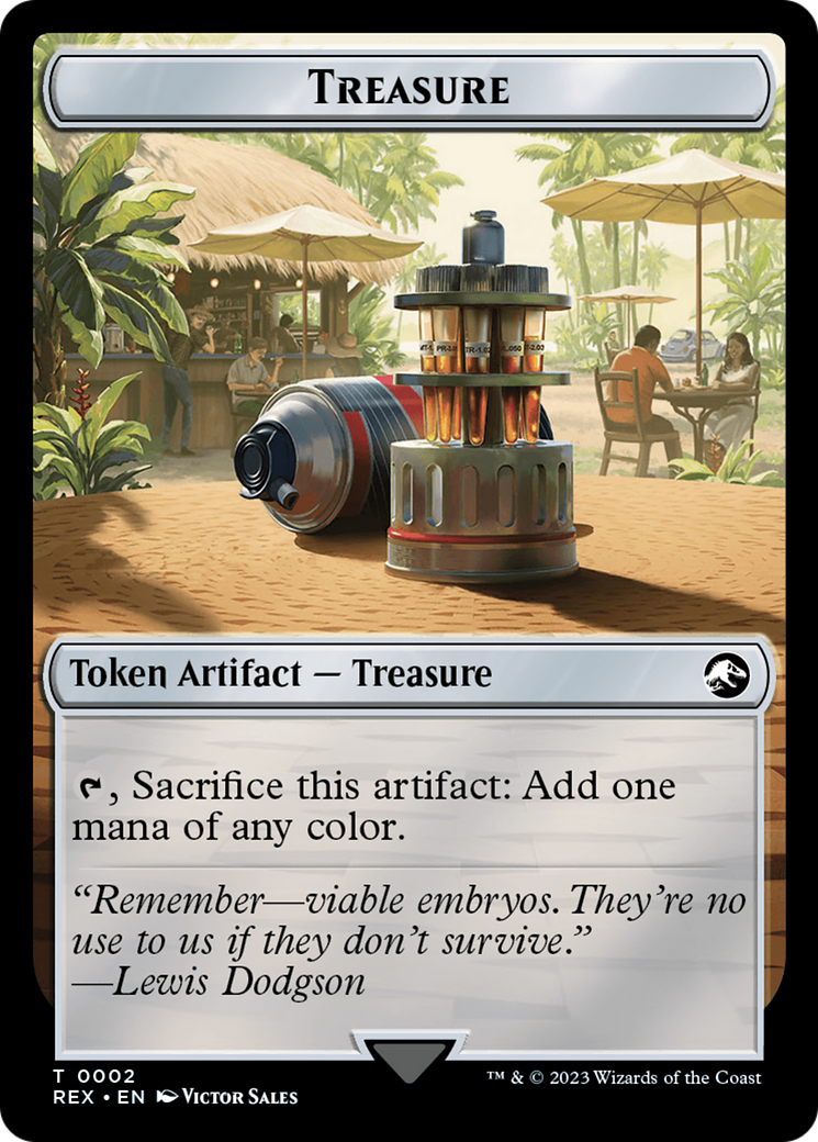 Treasure (0002) // Skeleton Pirate Double-Sided Token [Jurassic World Collection Tokens] | Game Master's Emporium (The New GME)