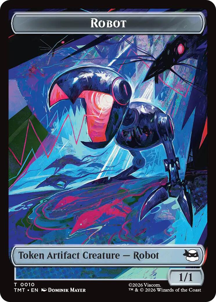 Treasure // Robot Double-Sided Token [Teenage Mutant Ninja Turtles Commander Tokens] | Game Master's Emporium (The New GME)