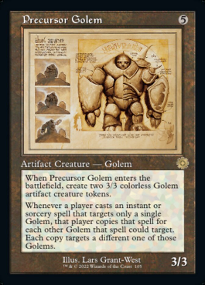 Precursor Golem (Retro Schematic) [The Brothers' War Retro Artifacts] | Game Master's Emporium (The New GME)