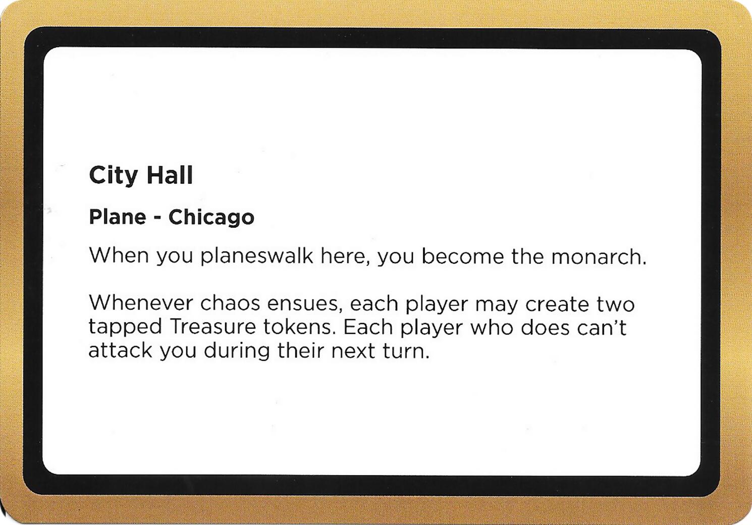 City Hall (Black Lotus Unknown Planechase) [Oversize Cards] | Game Master's Emporium (The New GME)