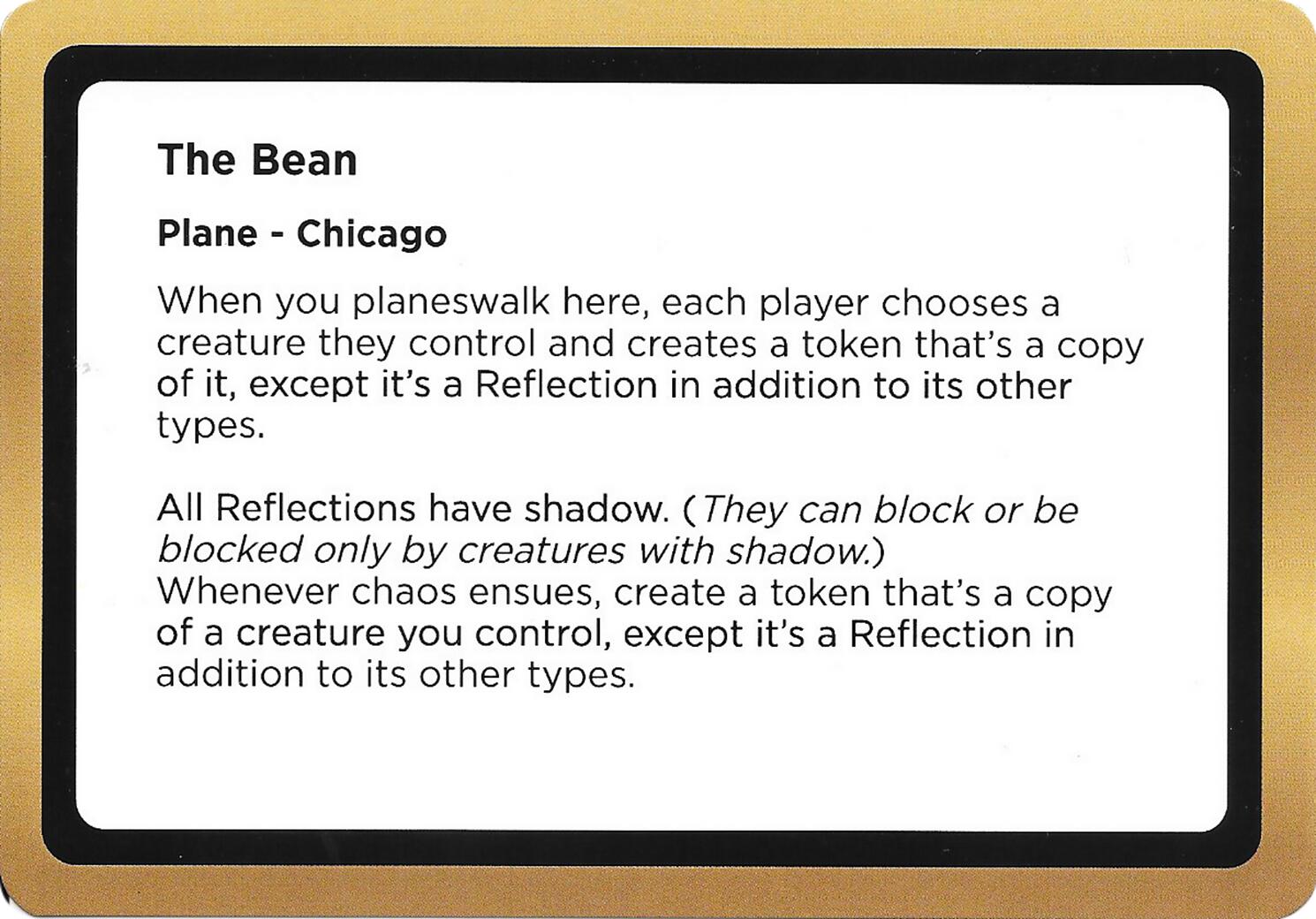 The Bean (Black Lotus Unknown Planechase) [Oversize Cards] | Game Master's Emporium (The New GME)