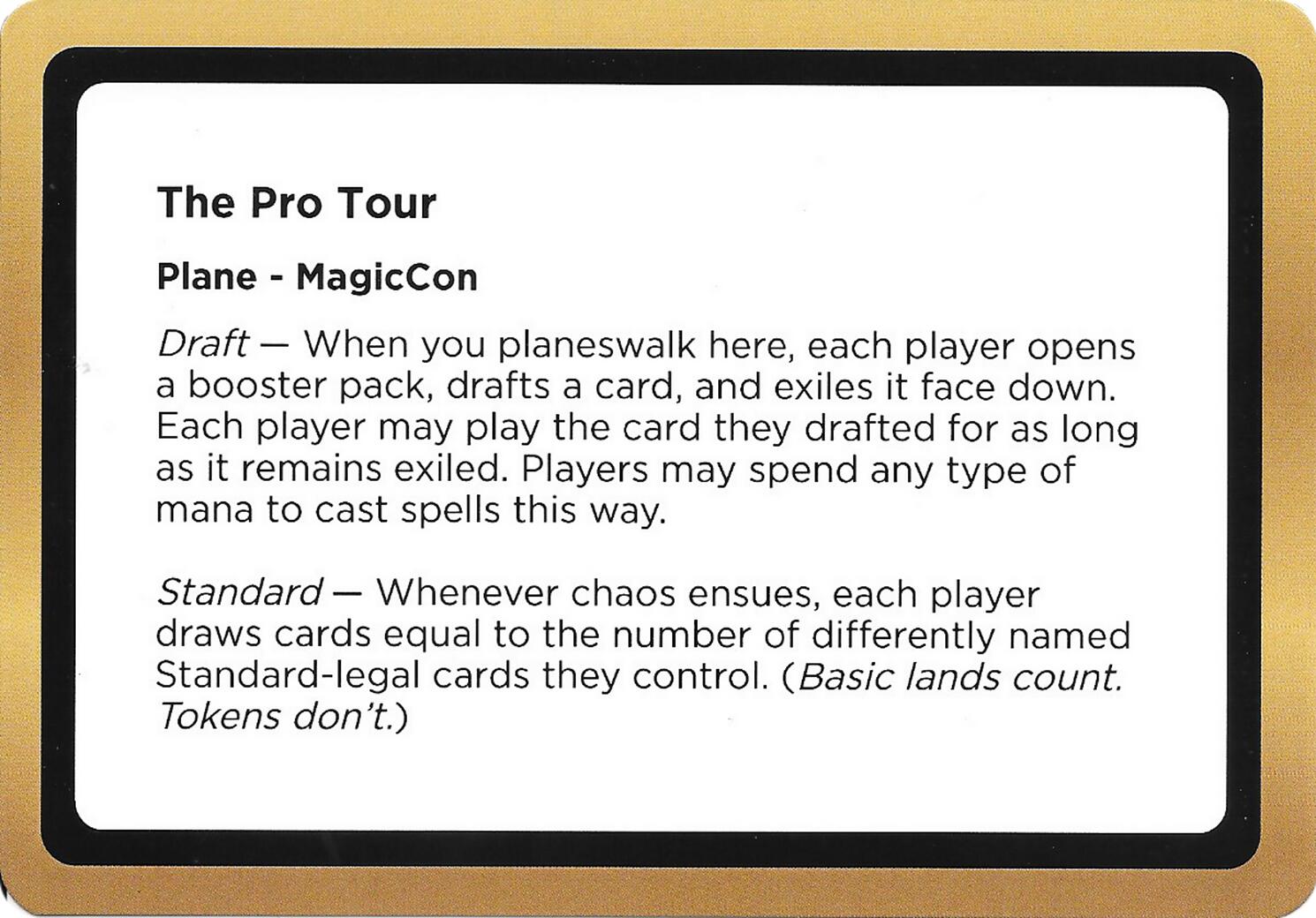 The Pro Tour (Black Lotus Unknown Planechase) [Oversize Cards] | Game Master's Emporium (The New GME)