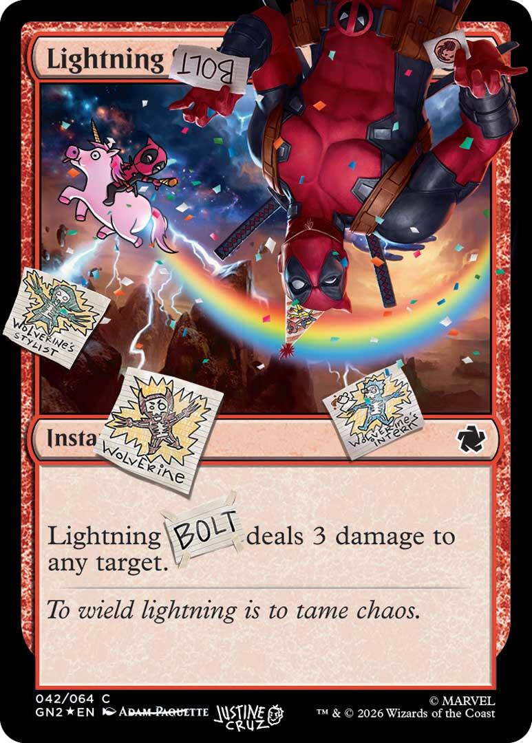 Lightning Bolt (042) (Pool Party Foil) [Secret Lair Drop Series] | Game Master's Emporium (The New GME)