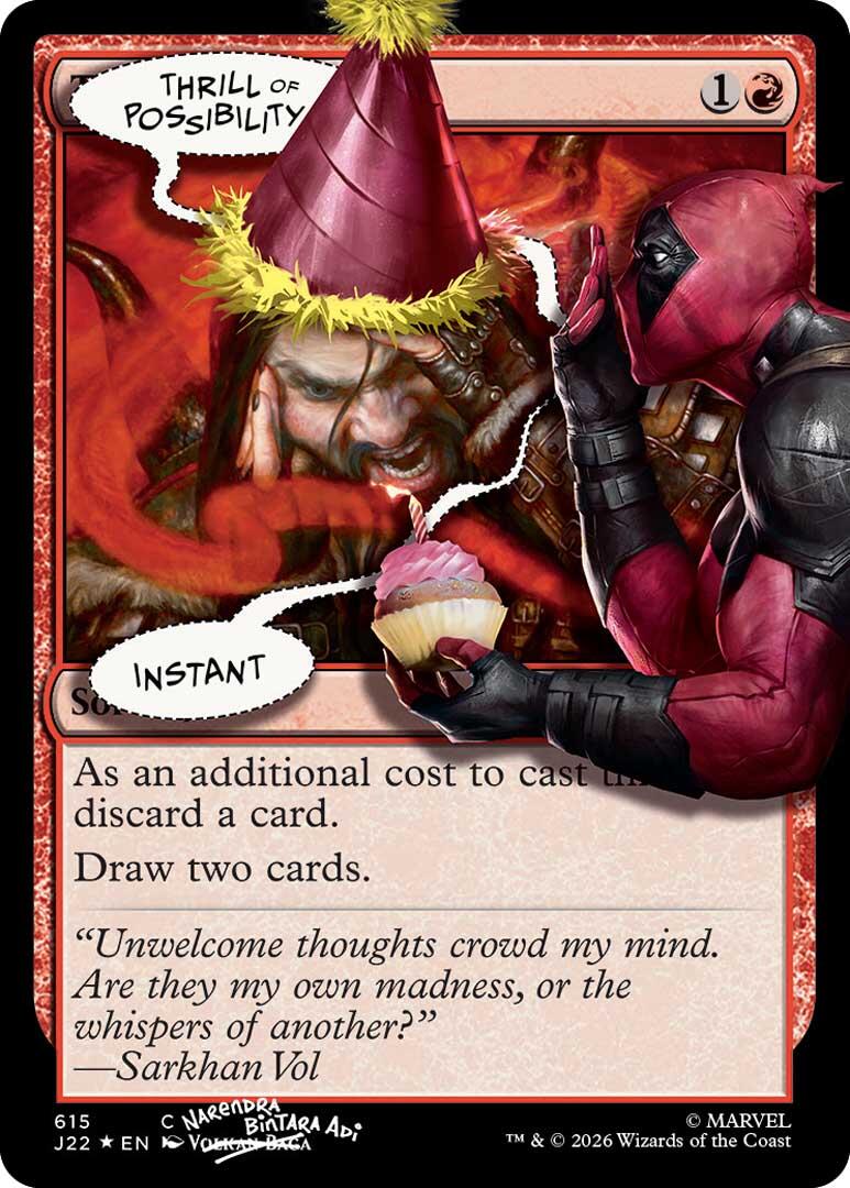 Thrill of Possibility (615) (Pool Party Foil) [Secret Lair Drop Series] | Game Master's Emporium (The New GME)