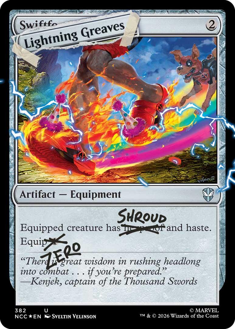 Lightning Greaves (382) (Pool Party Foil) [Secret Lair Drop Series] | Game Master's Emporium (The New GME)