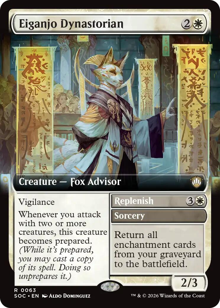 Eiganjo Dynastorian (Extended Art) [Secrets of Strixhaven Commander] | Game Master's Emporium (The New GME)