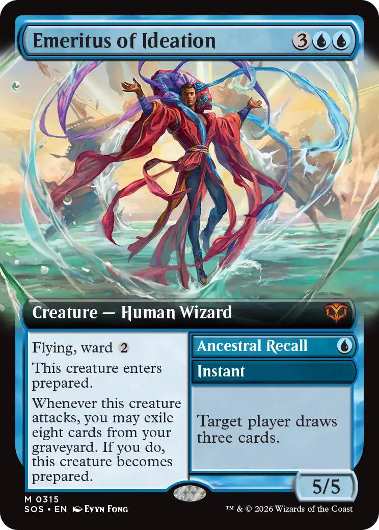 Emeritus of Ideation (Extended Art) [Secrets of Strixhaven] | Game Master's Emporium (The New GME)