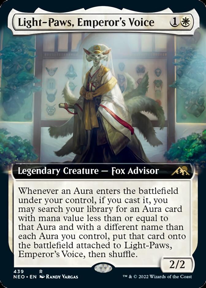 Light-Paws, Emperor's Voice (Extended Art) [Kamigawa: Neon Dynasty] | Game Master's Emporium (The New GME)