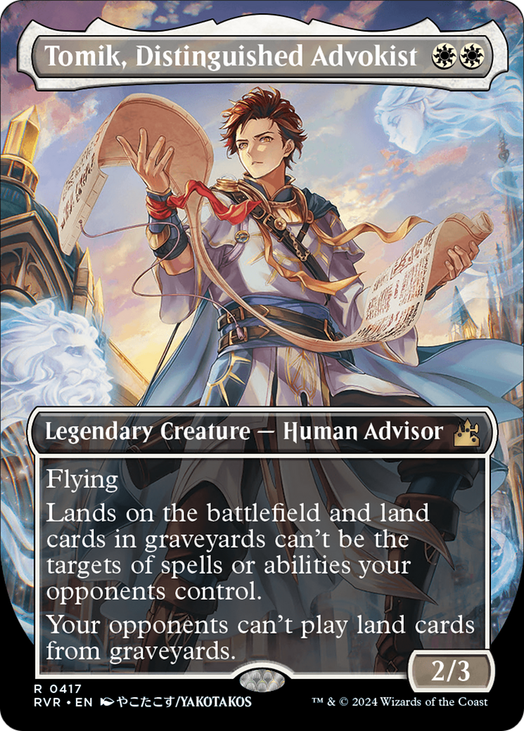 Tomik, Distinguished Advokist (Anime Borderless) [Ravnica Remastered] | Game Master's Emporium (The New GME)