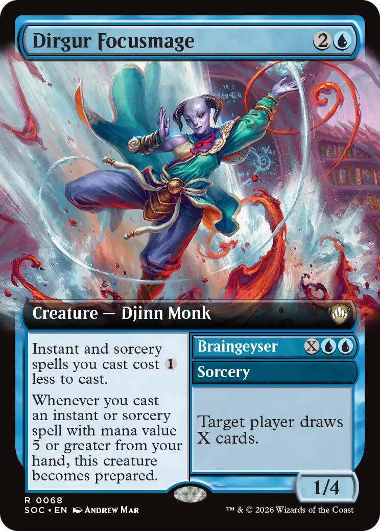 Dirgur Focusmage (Extended Art) [Secrets of Strixhaven Commander] | Game Master's Emporium (The New GME)