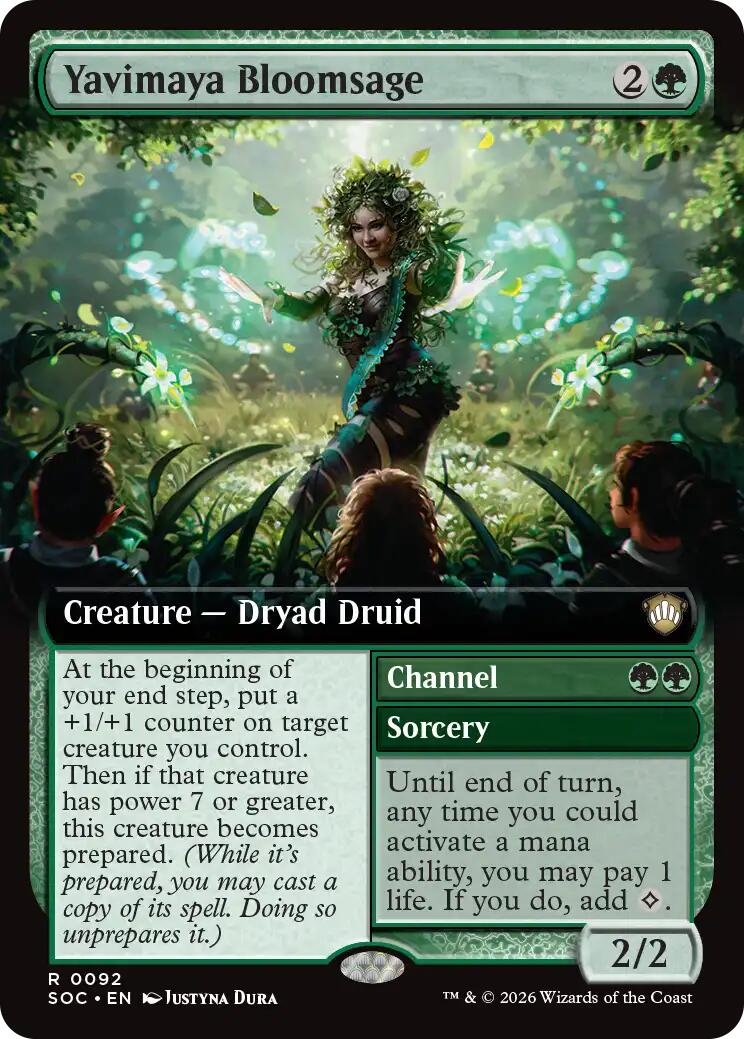 Yavimaya Bloomsage (Extended Art) [Secrets of Strixhaven Commander] | Game Master's Emporium (The New GME)