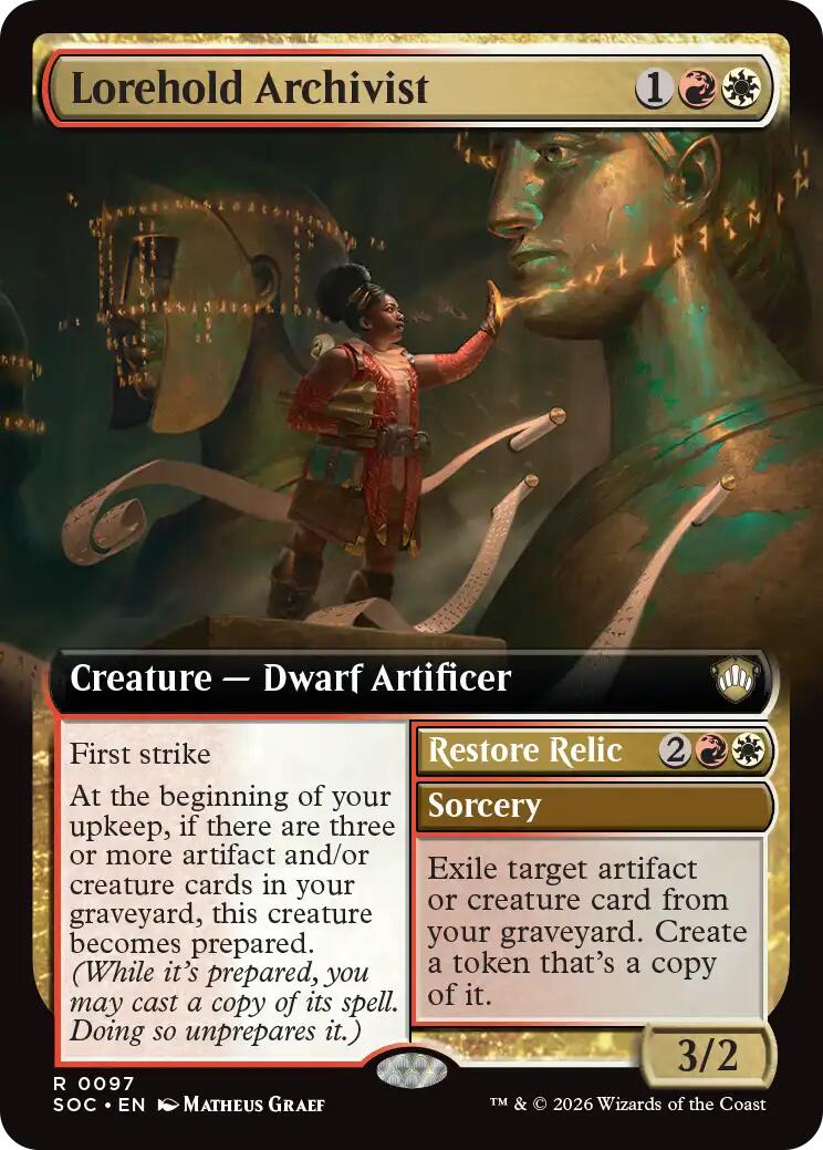 Lorehold Archivist (Extended Art) [Secrets of Strixhaven Commander] | Game Master's Emporium (The New GME)