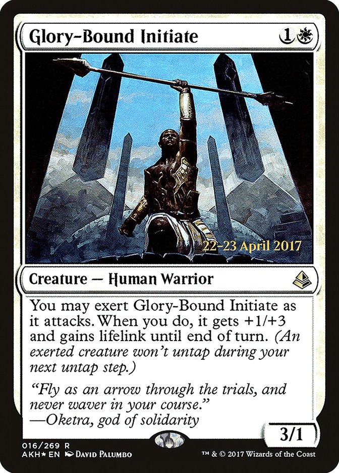 Glory-Bound Initiate [Amonkhet Prerelease Promos] | Game Master's Emporium (The New GME)