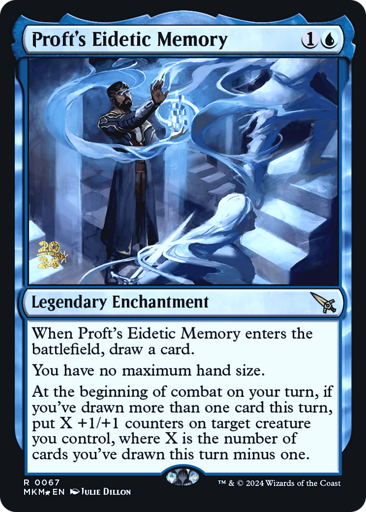 Proft's Eidetic Memory [Murders at Karlov Manor Prerelease Promos] | Game Master's Emporium (The New GME)