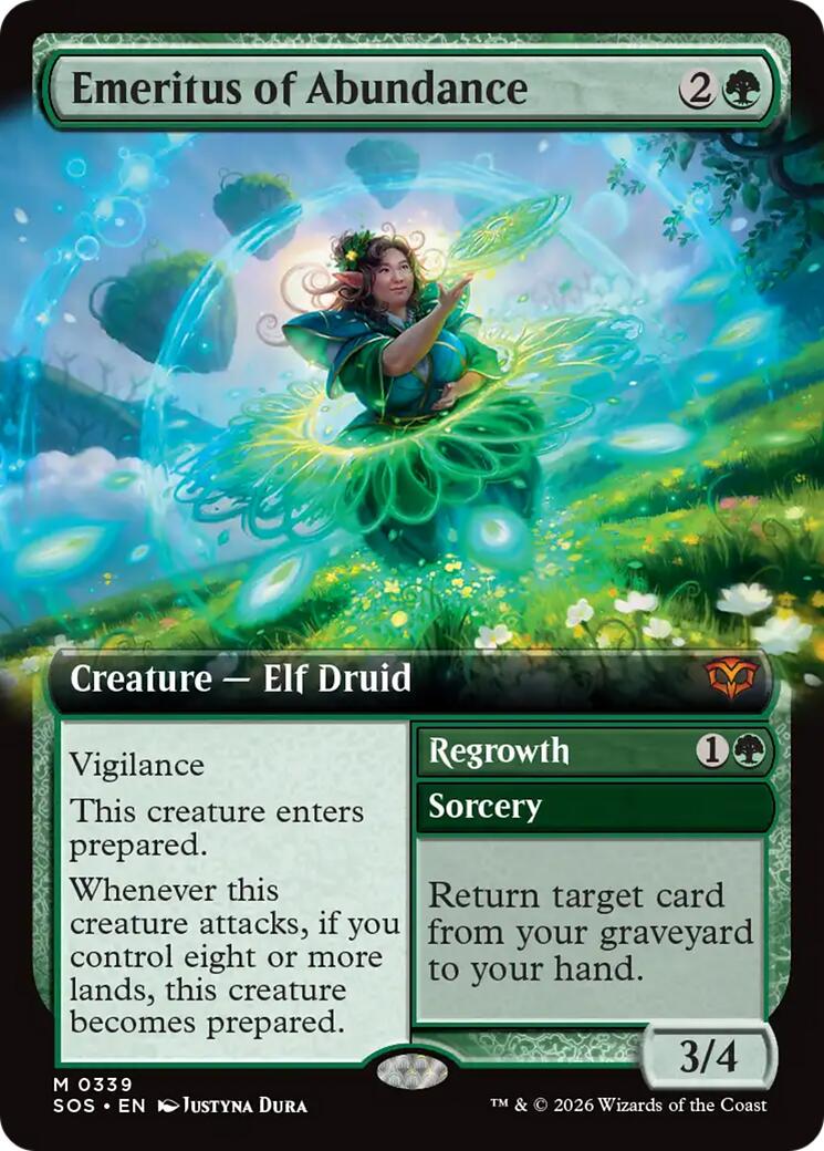 Emeritus of Abundance (Extended Art) [Secrets of Strixhaven] | Game Master's Emporium (The New GME)