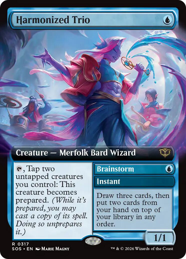 Harmonized Trio (Extended Art) [Secrets of Strixhaven] | Game Master's Emporium (The New GME)