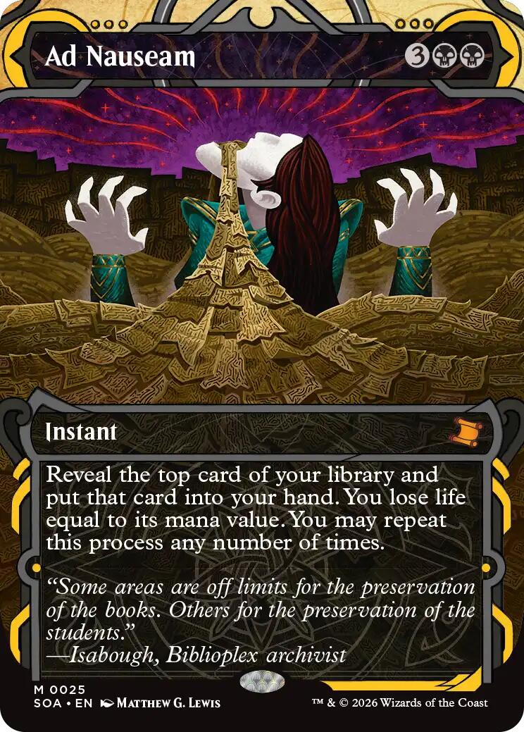 Ad Nauseam [Secrets of Strixhaven: Mystical Archive] | Game Master's Emporium (The New GME)