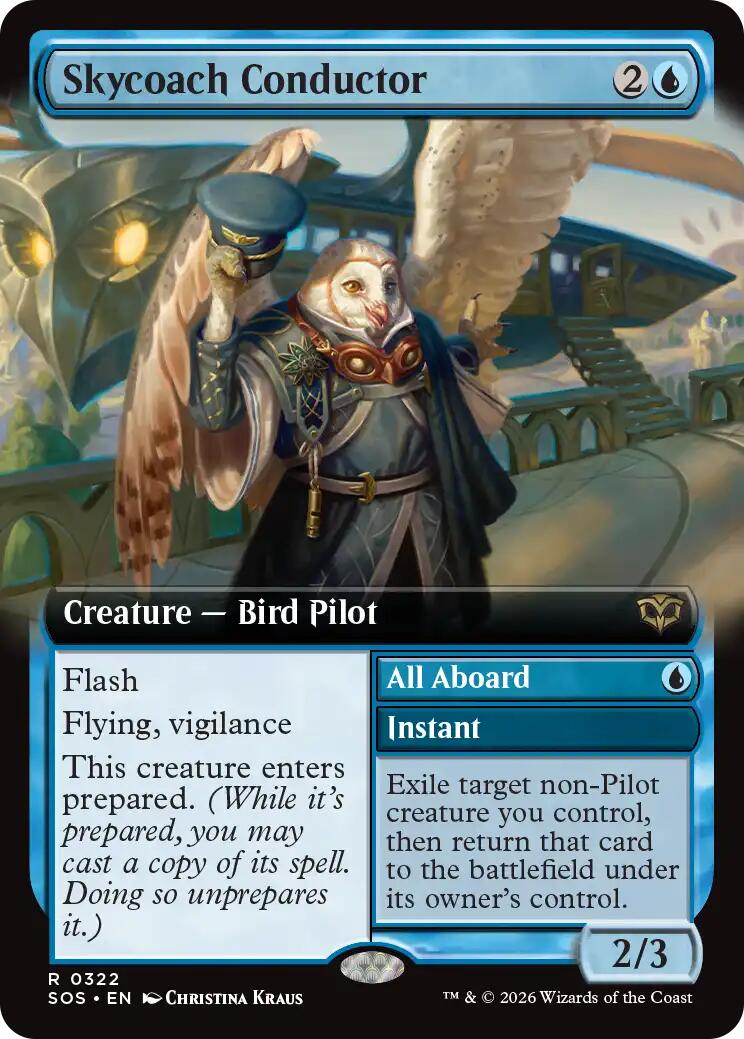 Skycoach Conductor (Extended Art) [Secrets of Strixhaven] | Game Master's Emporium (The New GME)