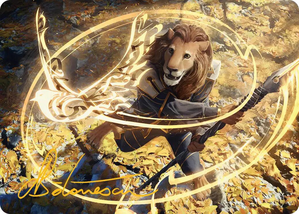 Eager Glyphmage Art Card (Gold-Stamped Signature) [Secrets of Strixhaven Art Series] | Game Master's Emporium (The New GME)