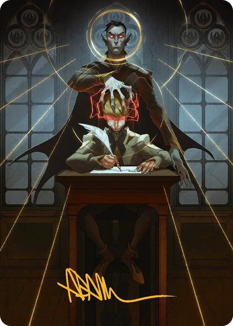 Vampiric Tutor Art Card (Gold-Stamped Signature) [Secrets of Strixhaven Art Series] | Game Master's Emporium (The New GME)