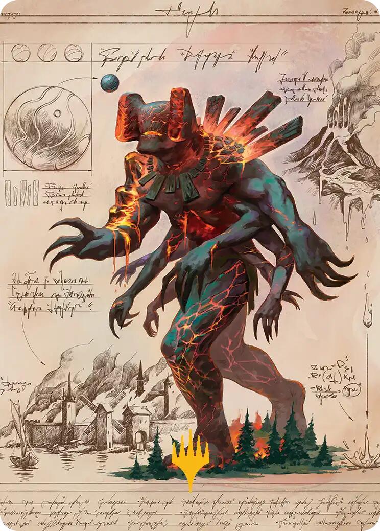 Magmablood Archaic Art Card (Gold-Stamped Planeswalker Symbol) [Secrets of Strixhaven Art Series] | Game Master's Emporium (The New GME)
