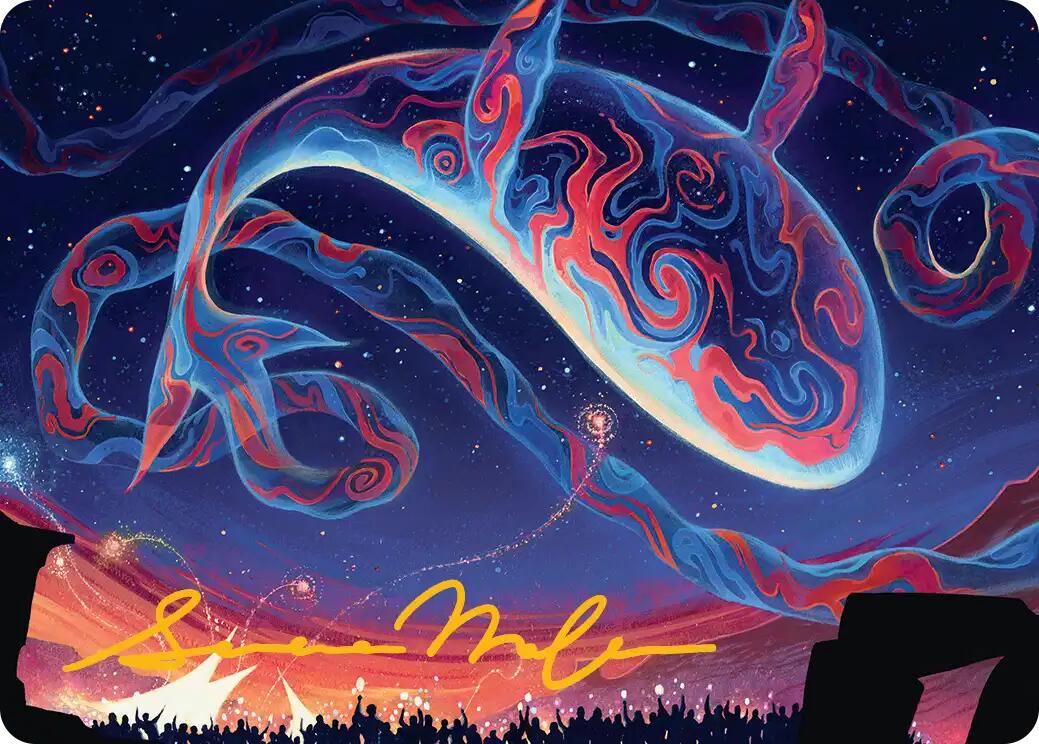 Spectacular Skywhale Art Card (Gold-Stamped Signature) [Secrets of Strixhaven Art Series] | Game Master's Emporium (The New GME)