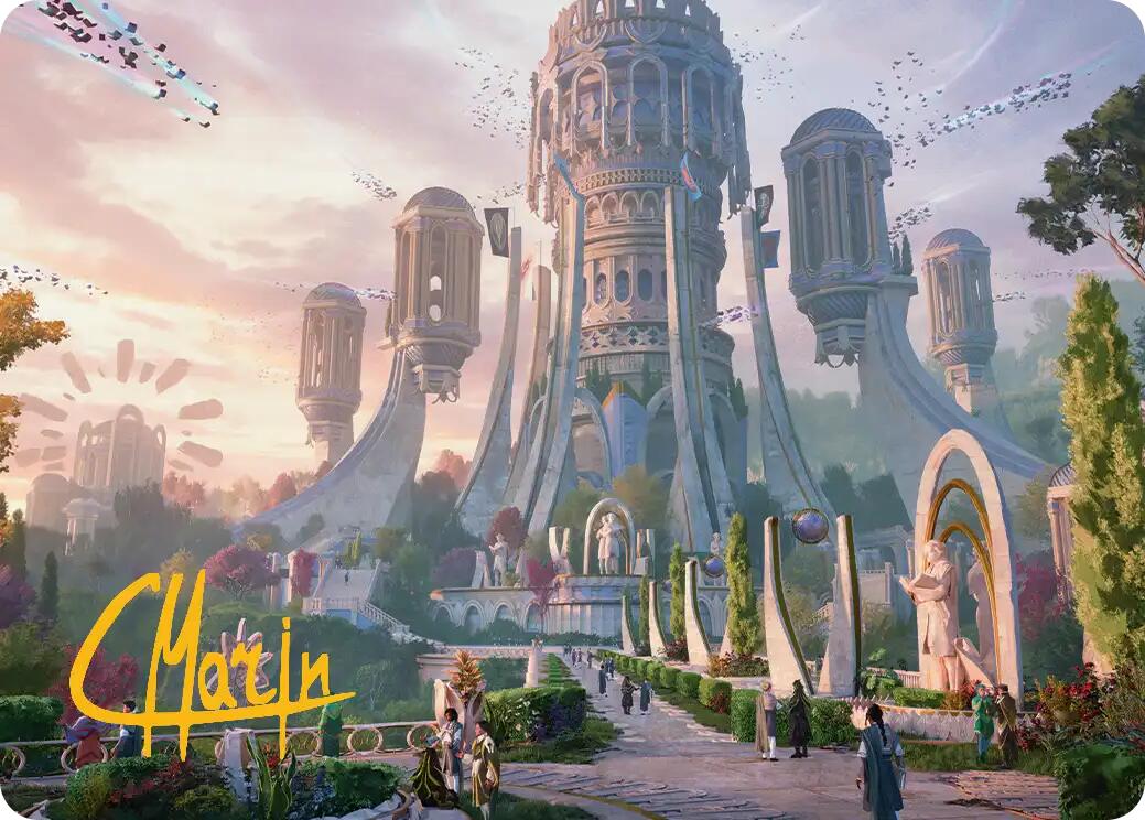 Command Tower Art Card (Gold-Stamped Signature) [Secrets of Strixhaven Art Series] | Game Master's Emporium (The New GME)