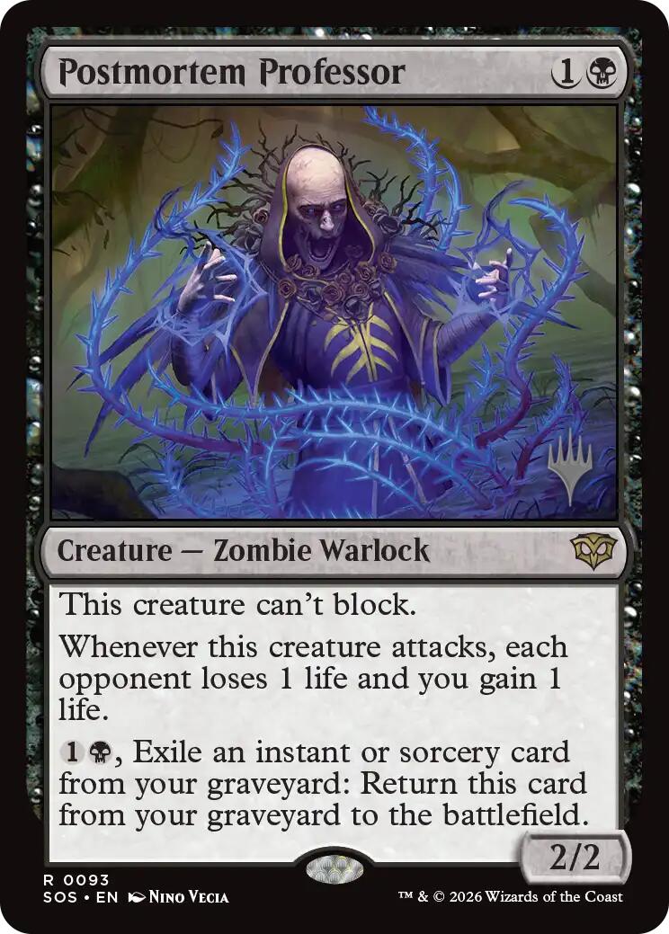 Postmortem Professor [Secrets of Strixhaven Promos] | Game Master's Emporium (The New GME)