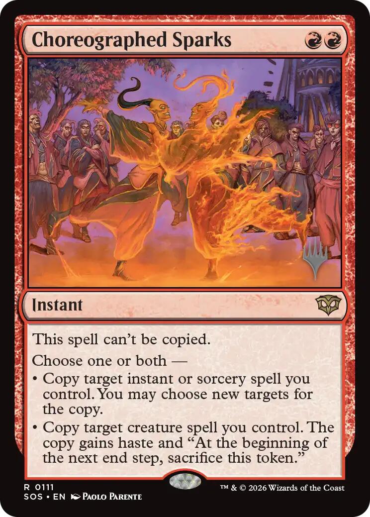 Choreographed Sparks [Secrets of Strixhaven Promos] | Game Master's Emporium (The New GME)