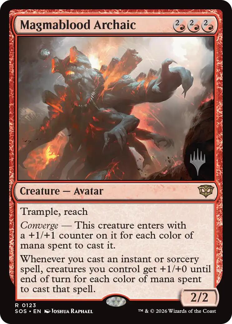 Magmablood Archaic [Secrets of Strixhaven Promos] | Game Master's Emporium (The New GME)