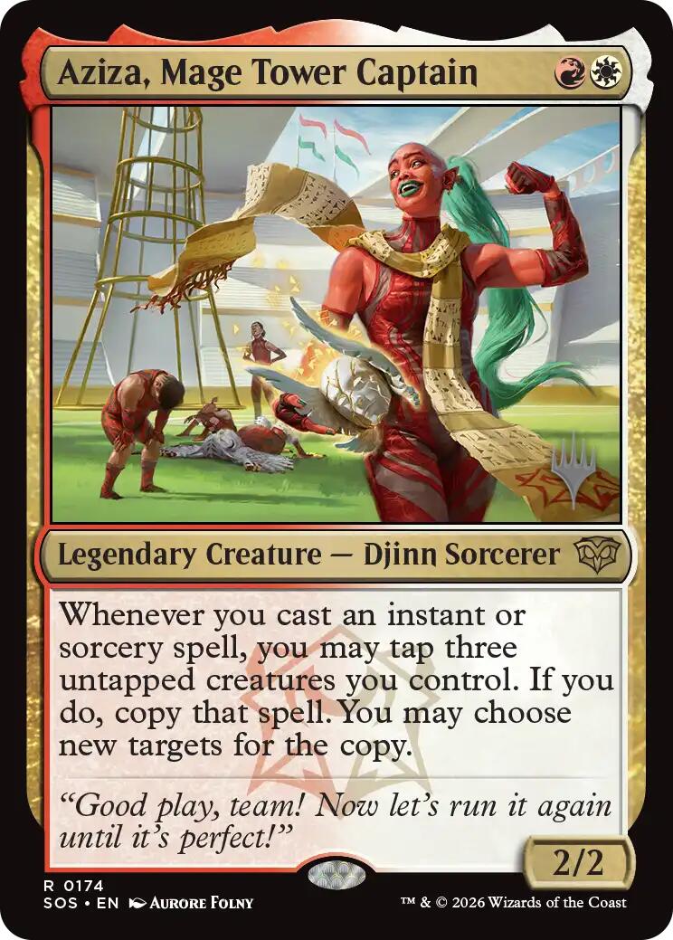 Aziza, Mage Tower Captain [Secrets of Strixhaven Promos] | Game Master's Emporium (The New GME)