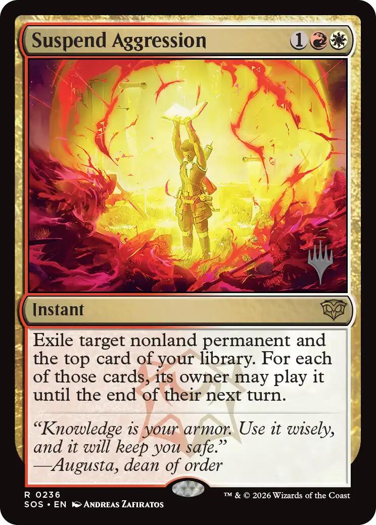 Suspend Aggression [Secrets of Strixhaven Promos] | Game Master's Emporium (The New GME)
