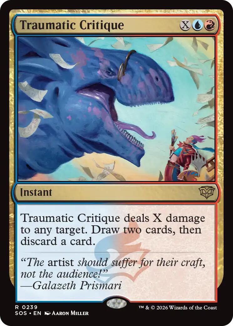 Traumatic Critique [Secrets of Strixhaven Promos] | Game Master's Emporium (The New GME)