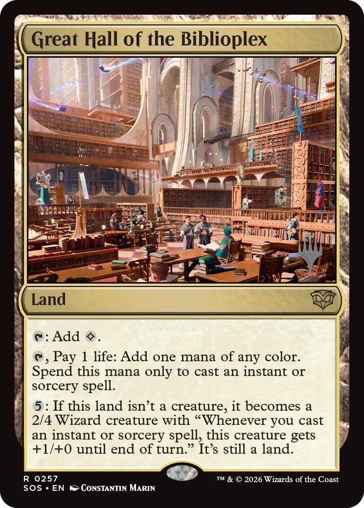 Great Hall of the Biblioplex [Secrets of Strixhaven Promos] | Game Master's Emporium (The New GME)
