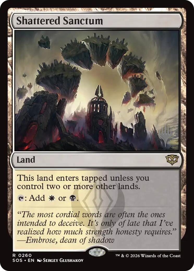 Shattered Sanctum [Secrets of Strixhaven Promos] | Game Master's Emporium (The New GME)