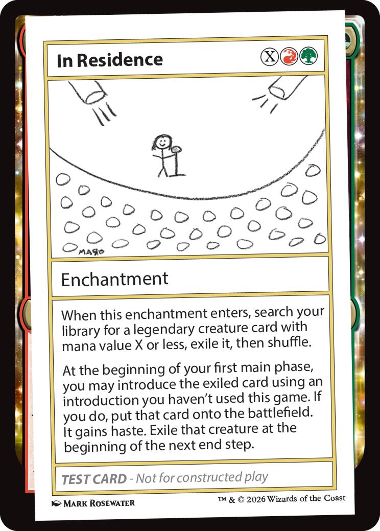 In Residence [Mystery Booster Playtest Cards] | Game Master's Emporium (The New GME)