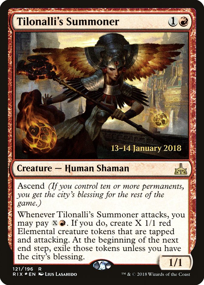 Tilonalli's Summoner [Rivals of Ixalan Prerelease Promos] | Game Master's Emporium (The New GME)