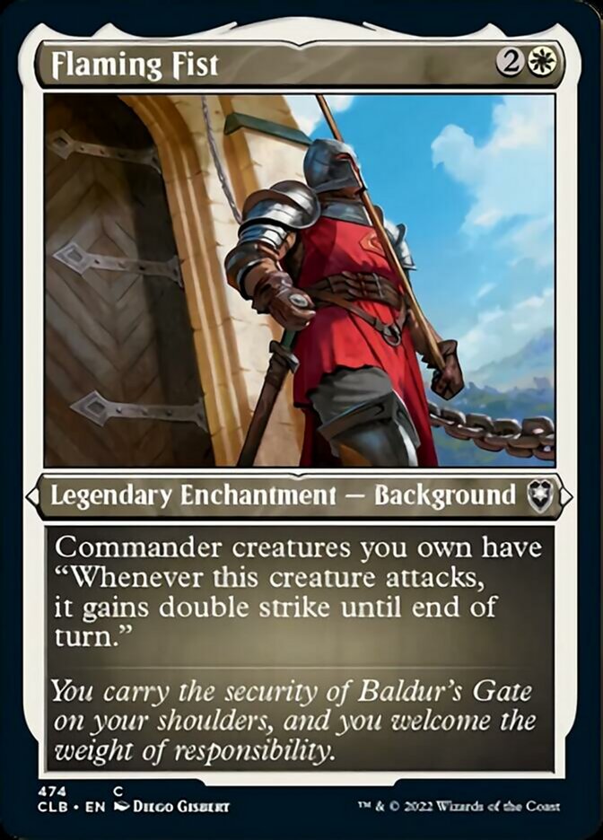 Flaming Fist (Foil Etched) [Commander Legends: Battle for Baldur's Gate] | Game Master's Emporium (The New GME)