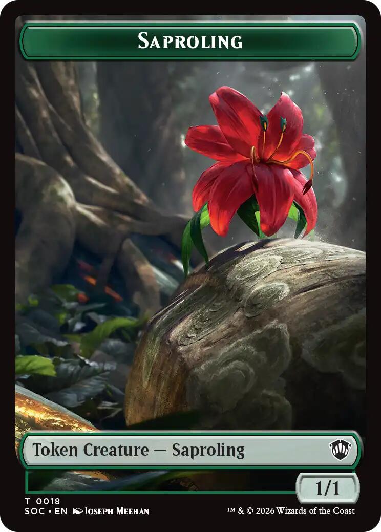Saproling // Pest (0023) Double-Sided Token [Secrets of Strixhaven Commander Tokens] | Game Master's Emporium (The New GME)