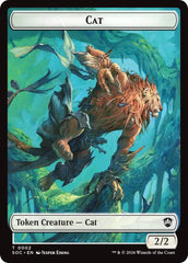 Cat // Inkling (0022) Double-Sided Token [Secrets of Strixhaven Commander Tokens] | Game Master's Emporium (The New GME)