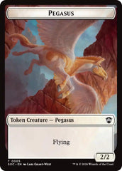 Pegasus // Inkling (0022) Double-Sided Token [Secrets of Strixhaven Commander Tokens] | Game Master's Emporium (The New GME)