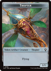 Thopter // Fractal (0004) Double-Sided Token [Secrets of Strixhaven Commander Tokens] | Game Master's Emporium (The New GME)